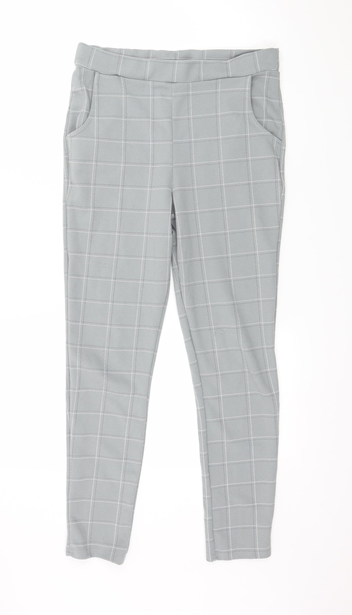 Womens UK Size 10 PRETTYLITTLETHING Regular Fit  Grey Trousers