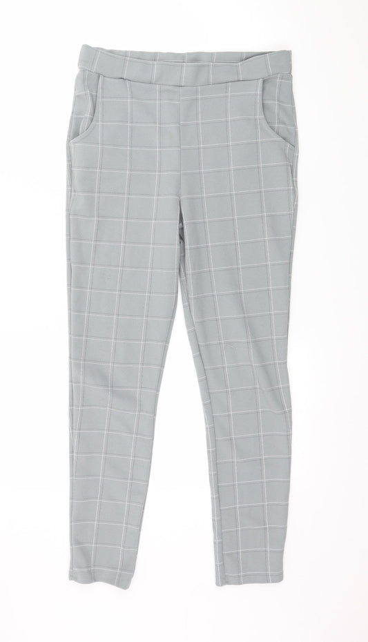 Womens UK Size 10 PRETTYLITTLETHING Regular Fit  Grey Trousers