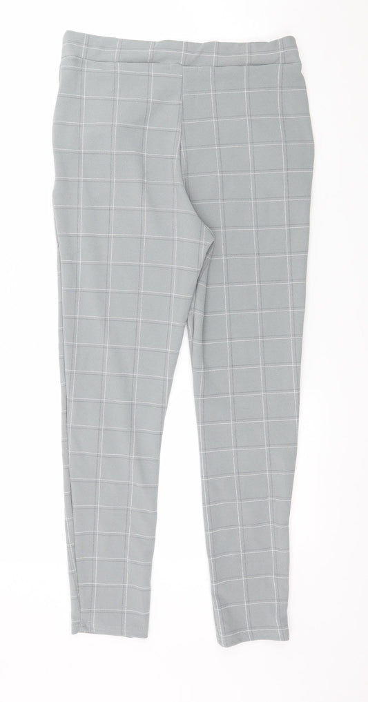 Womens UK Size 10 PRETTYLITTLETHING Regular Fit  Grey Trousers
