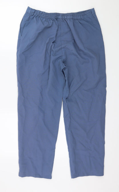 Womens UK Size 34 in Preworn Regular Fit  Blue Trousers
