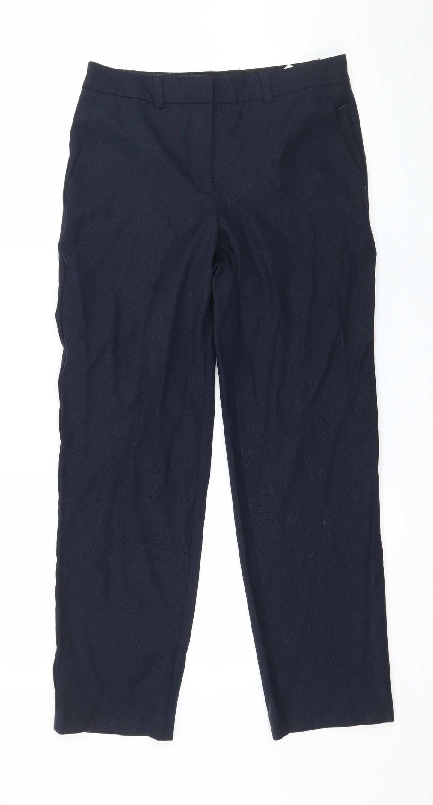 Womens UK Size 8 Marks and Spencer Regular Fit  Blue Trousers