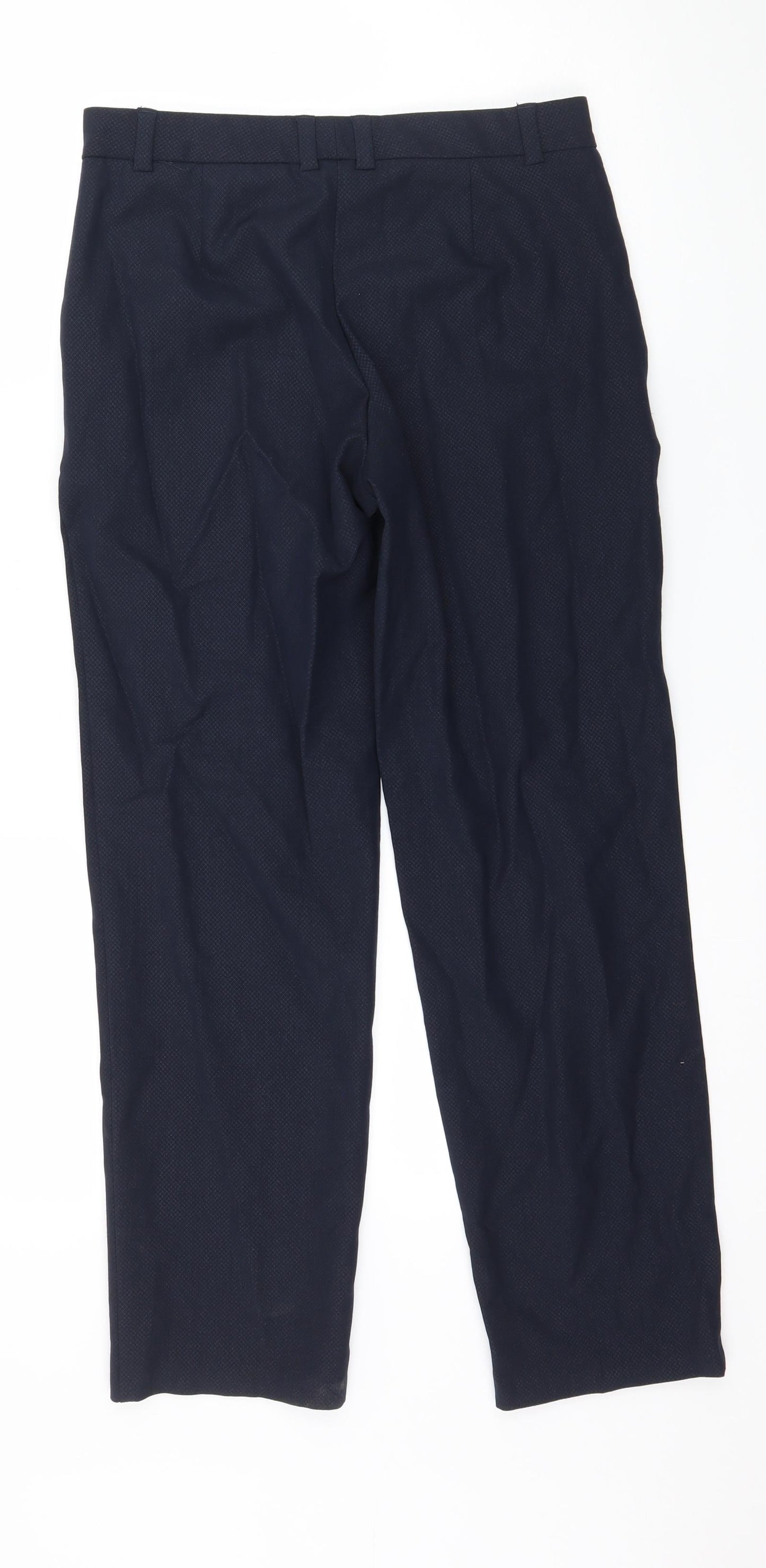 Womens UK Size 8 Marks and Spencer Regular Fit  Blue Trousers