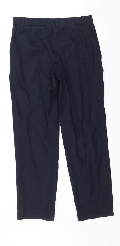 Womens UK Size 8 Marks and Spencer Regular Fit  Blue Trousers