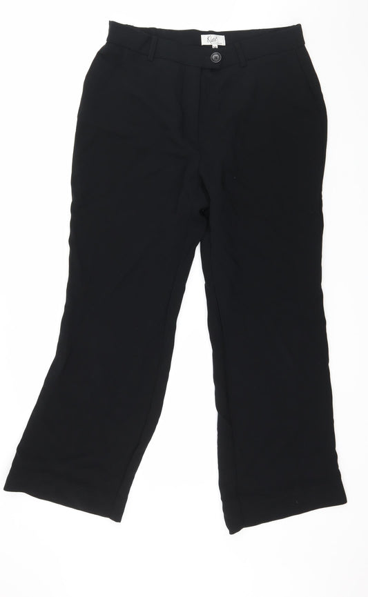 Klass Collection Womens Black   Trousers  Size 14 L28 in