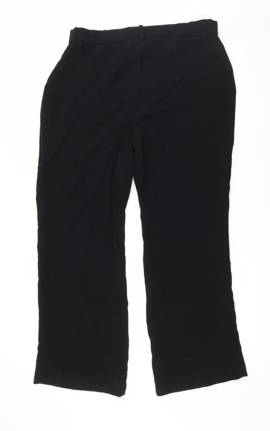 Klass Collection Womens Black   Trousers  Size 14 L28 in