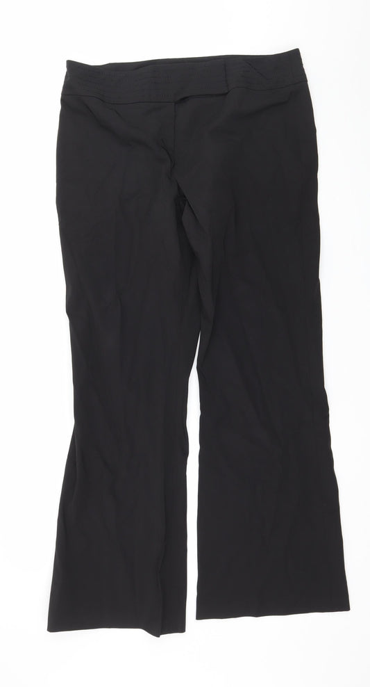 Womens UK Size 14 Etam Regular Fit  Black Trousers