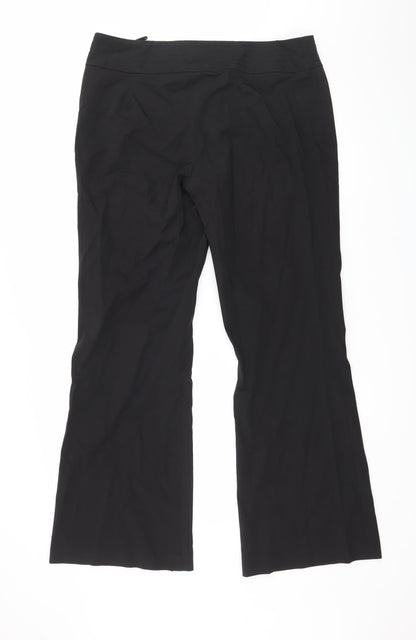 Womens UK Size 14 Etam Regular Fit  Black Trousers