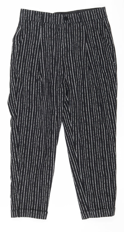 Womens UK Size 27 in Preworn Regular Fit  Black Trousers