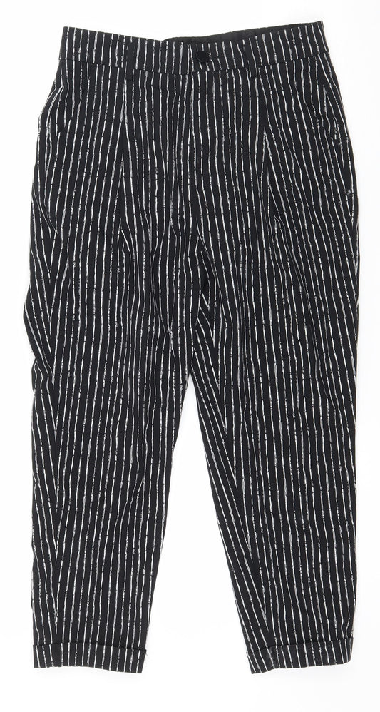 Womens UK Size 27 in Preworn Regular Fit  Black Trousers