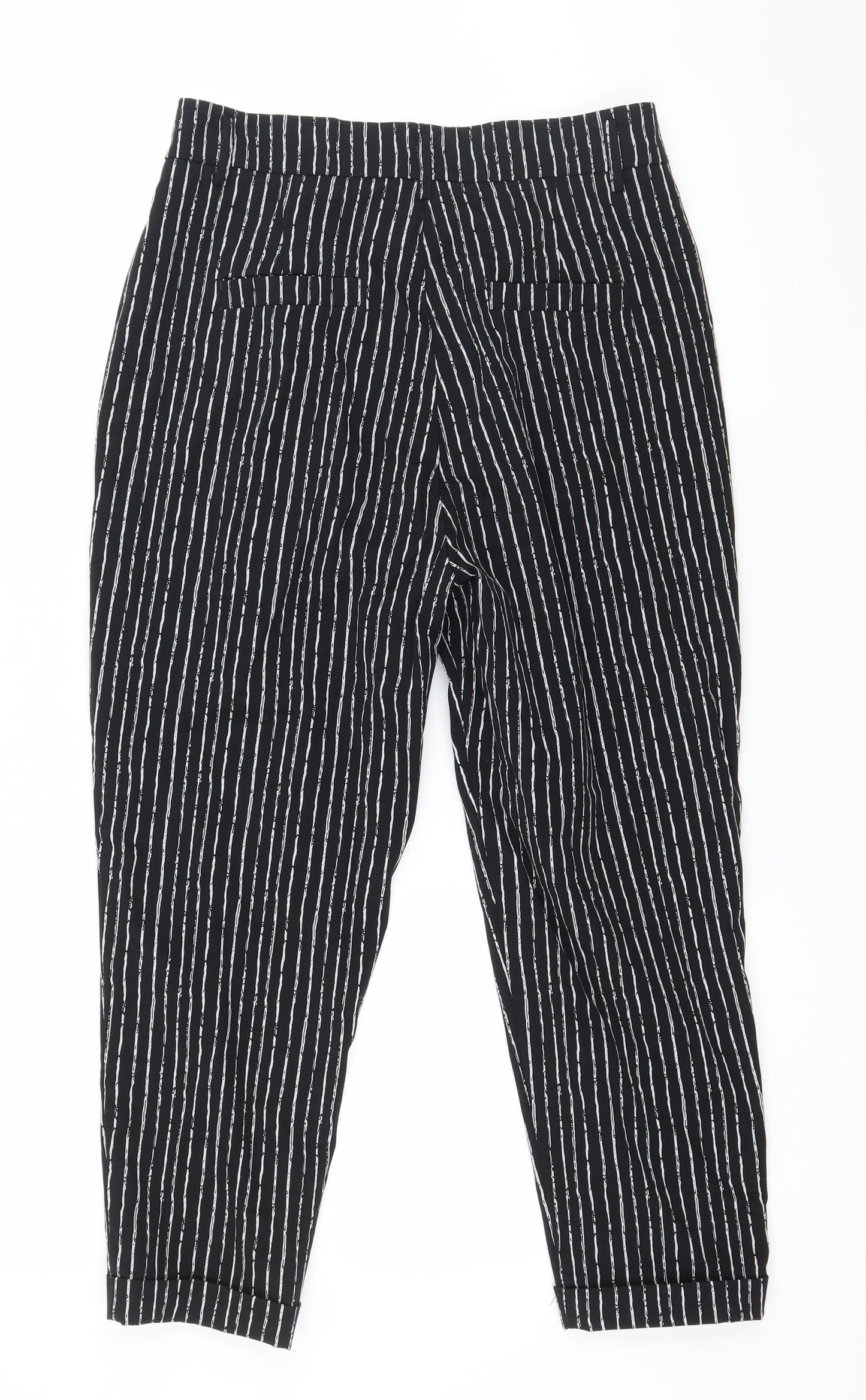 Womens UK Size 27 in Preworn Regular Fit  Black Trousers