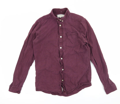 River Island Mens Purple    Button-Up Size XS