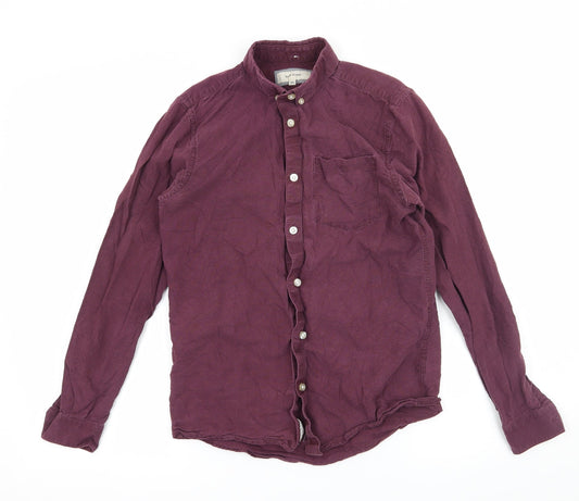 River Island Mens Purple    Button-Up Size XS
