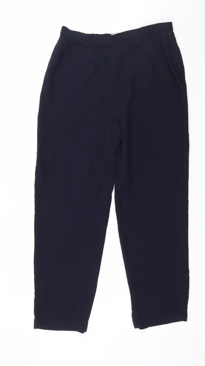 Womens UK Size 8 Talbots Regular Fit  Blue Trousers