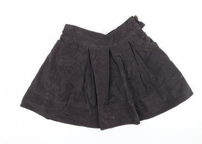 Zara Girls Grey  Corduroy Flare Skirt Size 9-10 Years
