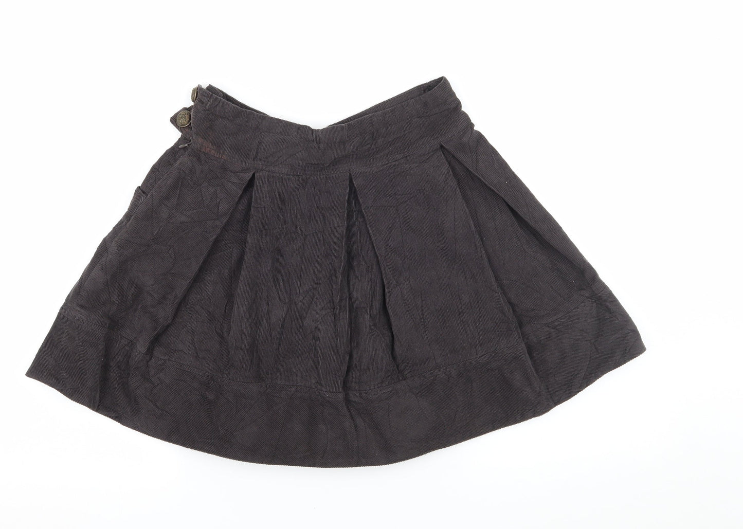 Zara Girls Grey  Corduroy Flare Skirt Size 9-10 Years