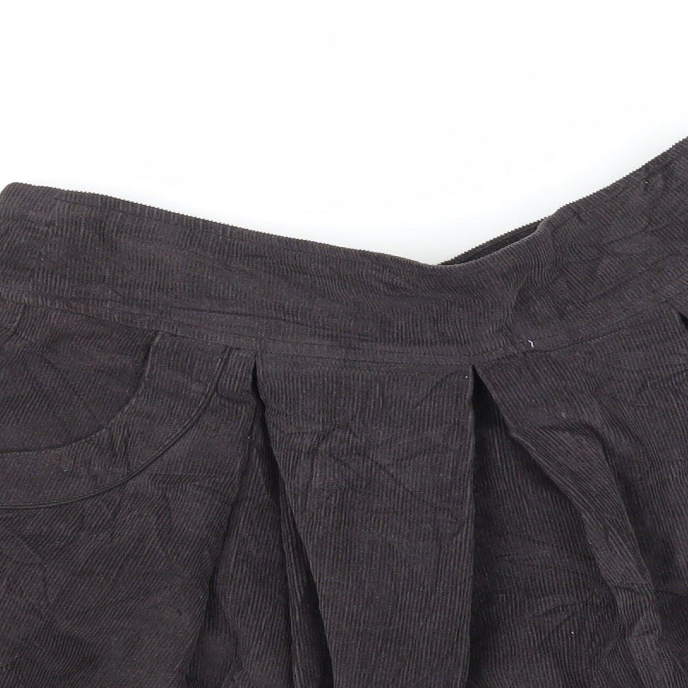 Zara Girls Grey  Corduroy Flare Skirt Size 9-10 Years