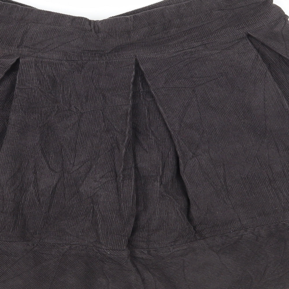 Zara Girls Grey  Corduroy Flare Skirt Size 9-10 Years
