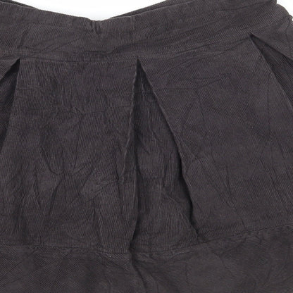 Zara Girls Grey  Corduroy Flare Skirt Size 9-10 Years