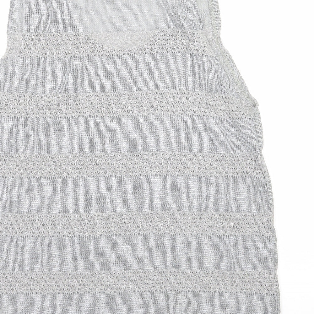 Womens UK Size 14 Topshop Green Basic Tank