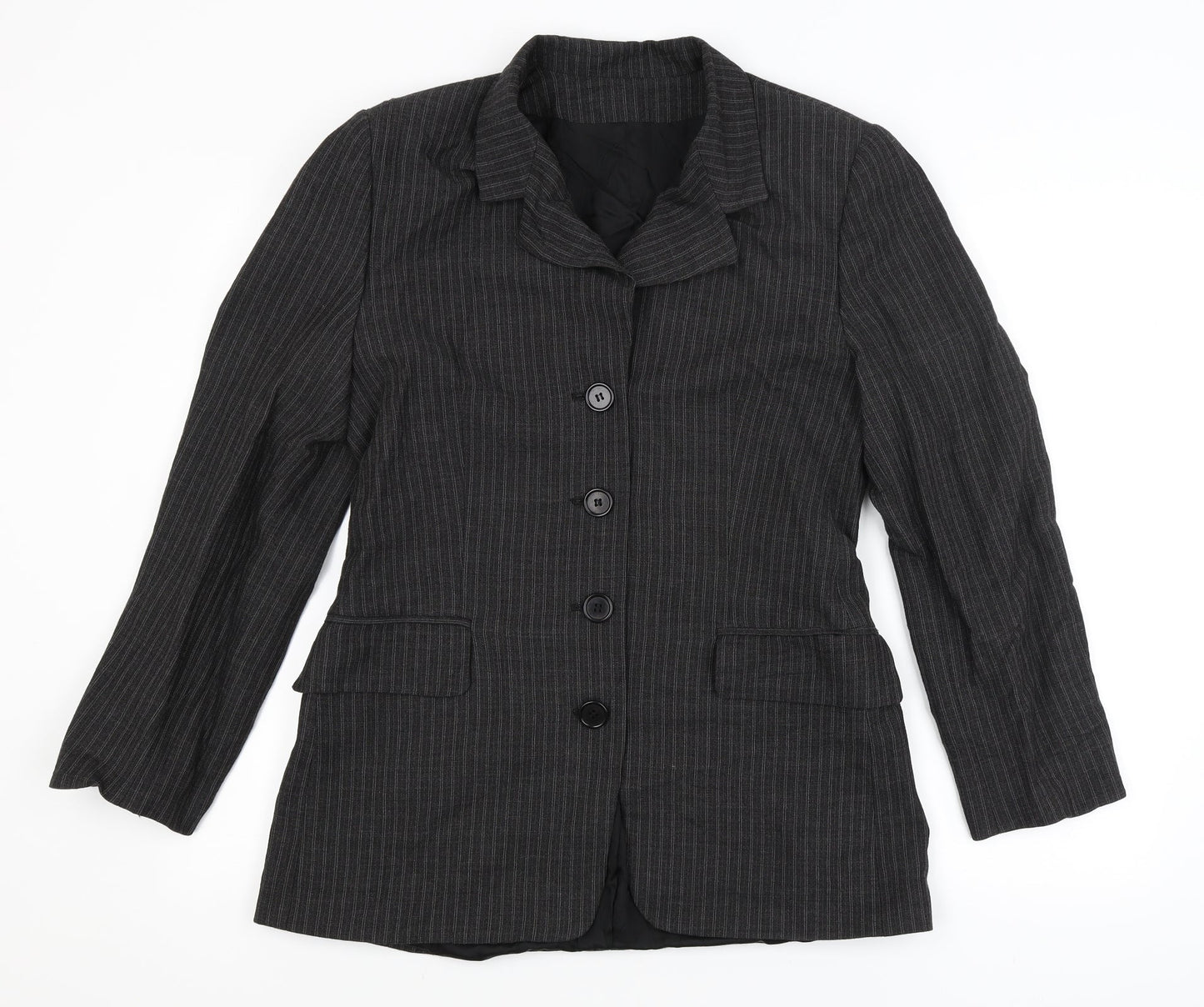 Womens UK Size 12 Preworn Regular Grey Blazer
