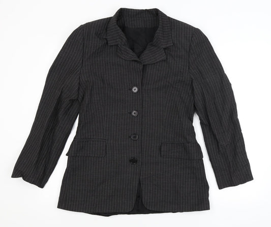Womens UK Size 12 Preworn Regular Grey Blazer