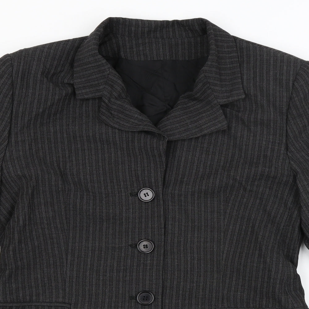 Womens UK Size 12 Preworn Regular Grey Blazer