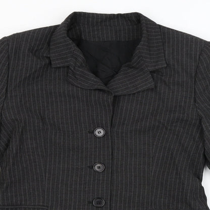 Womens UK Size 12 Preworn Regular Grey Blazer