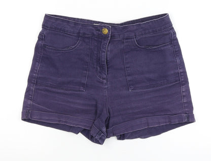 Womens UK Size 8 Papaya Regular Fit Hot Pants Shorts