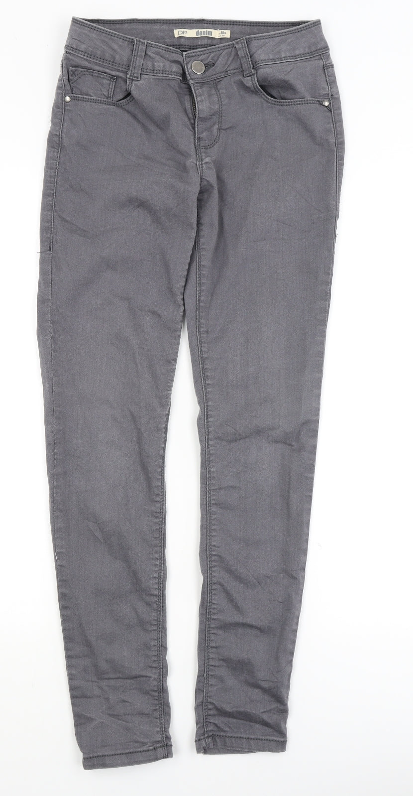 Dorothy Perkins Womens Grey   Skinny Jeans Size 8 L28 in