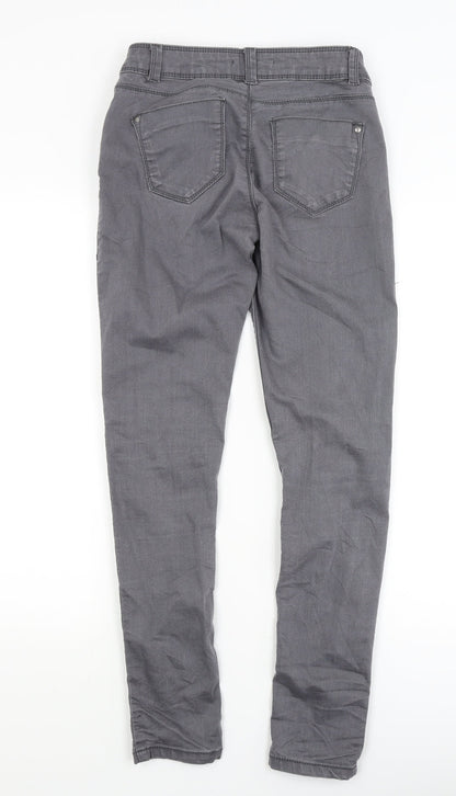 Dorothy Perkins Womens Grey   Skinny Jeans Size 8 L28 in