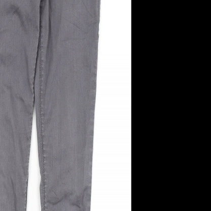 Dorothy Perkins Womens Grey   Skinny Jeans Size 8 L28 in