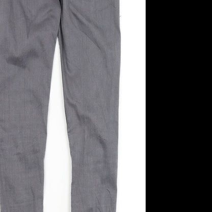 Dorothy Perkins Womens Grey   Skinny Jeans Size 8 L28 in