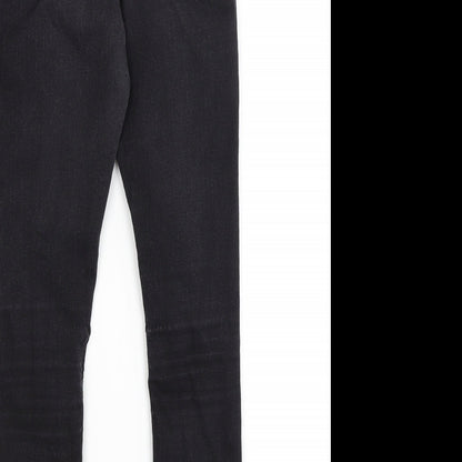 Topshop Womens Black   Skinny Jeans Size 6 L24 in