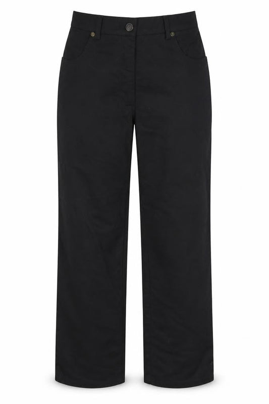 Womens UK Size 18 Alexandra Regular Fit Dress Pants Black Trousers