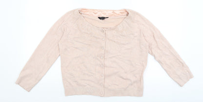 Savida Womens Pink   Cardigan Jumper Size 14