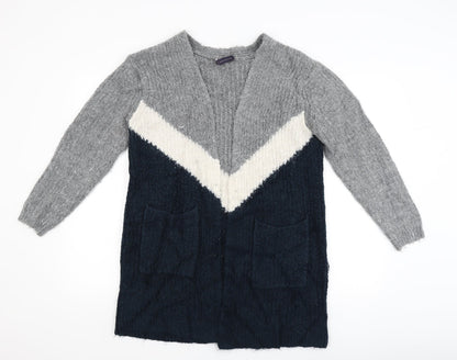 M&S Womens Grey   Cardigan Jumper Size M