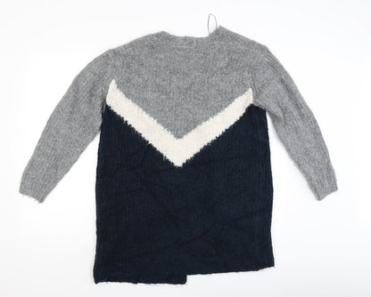 M&S Womens Grey   Cardigan Jumper Size M