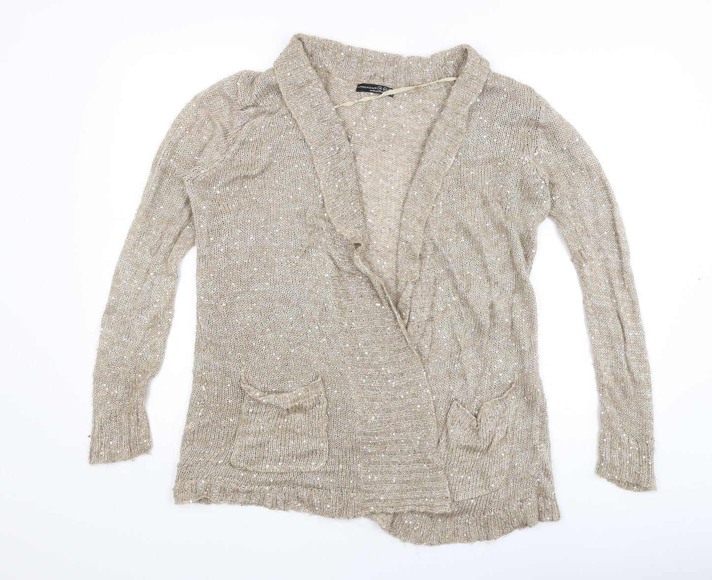 Atmosphere Womens Gold   Cardigan Jumper Size 14