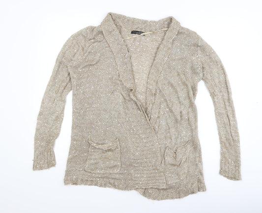 Atmosphere Womens Gold   Cardigan Jumper Size 14