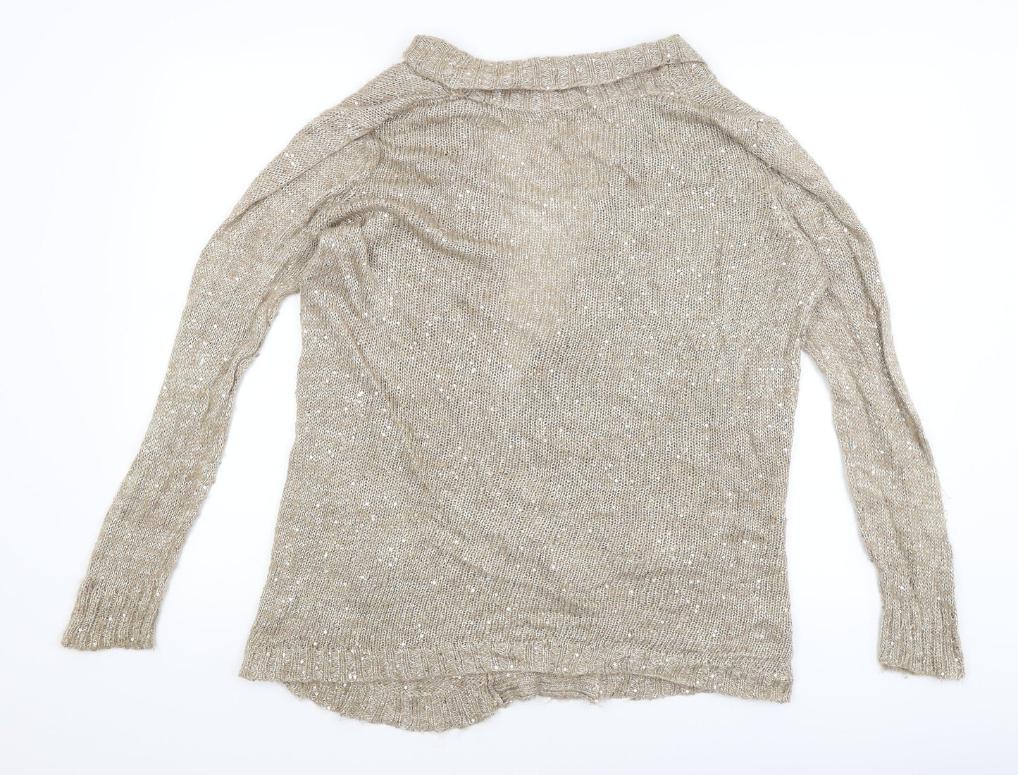 Atmosphere Womens Gold   Cardigan Jumper Size 14