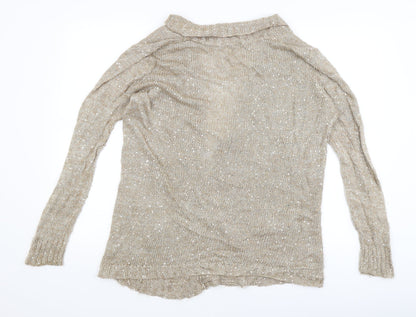 Atmosphere Womens Gold   Cardigan Jumper Size 14