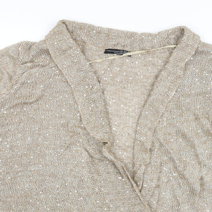 Atmosphere Womens Gold   Cardigan Jumper Size 14
