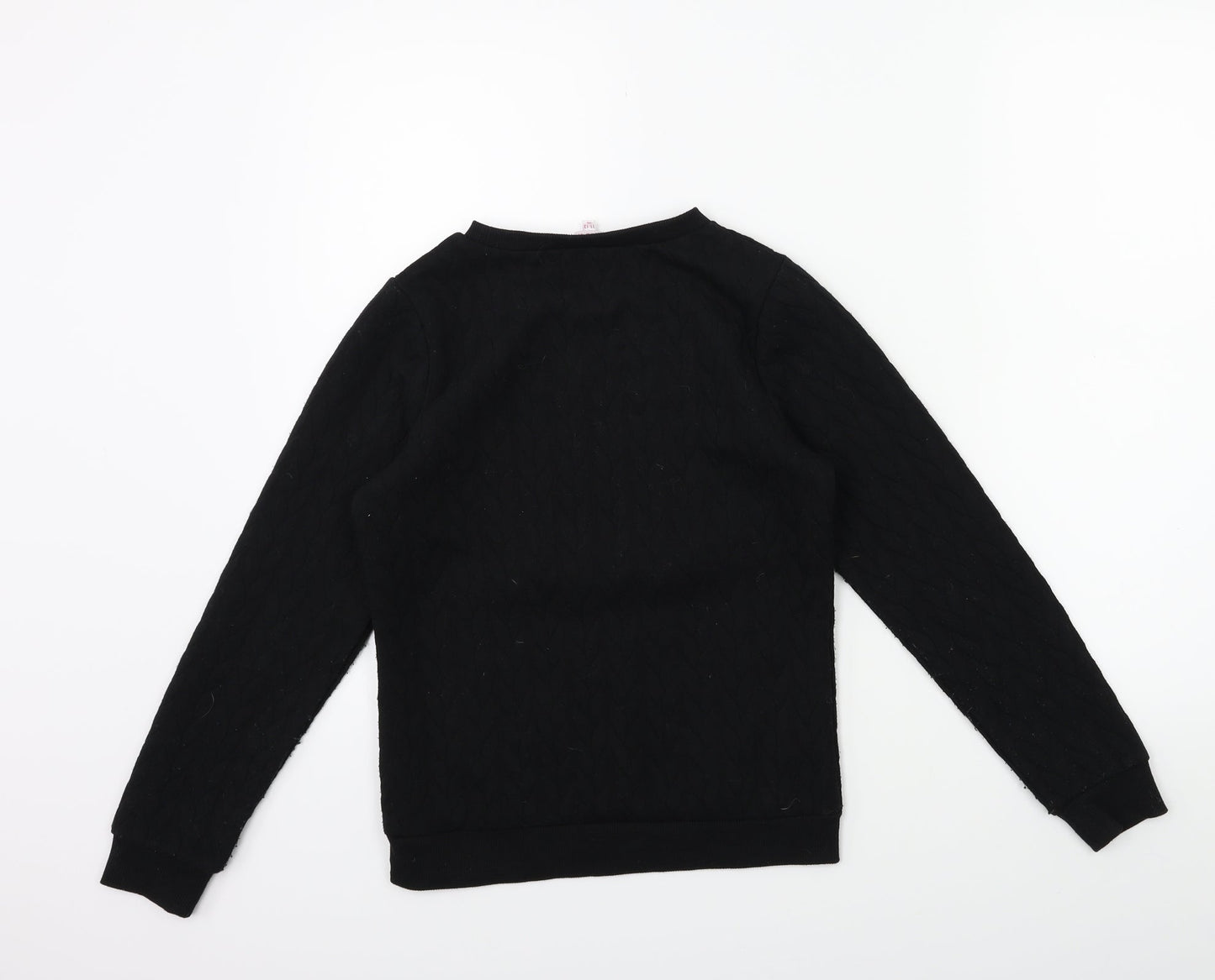 MISS EVIE Girls Black   Pullover Sweatshirt Size 11-12 Years  - CHRISTMAS