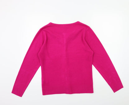 Key West Womens Pink  Knit Cape Jumper Size 16