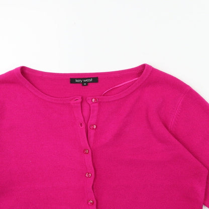 Key West Womens Pink  Knit Cape Jumper Size 16