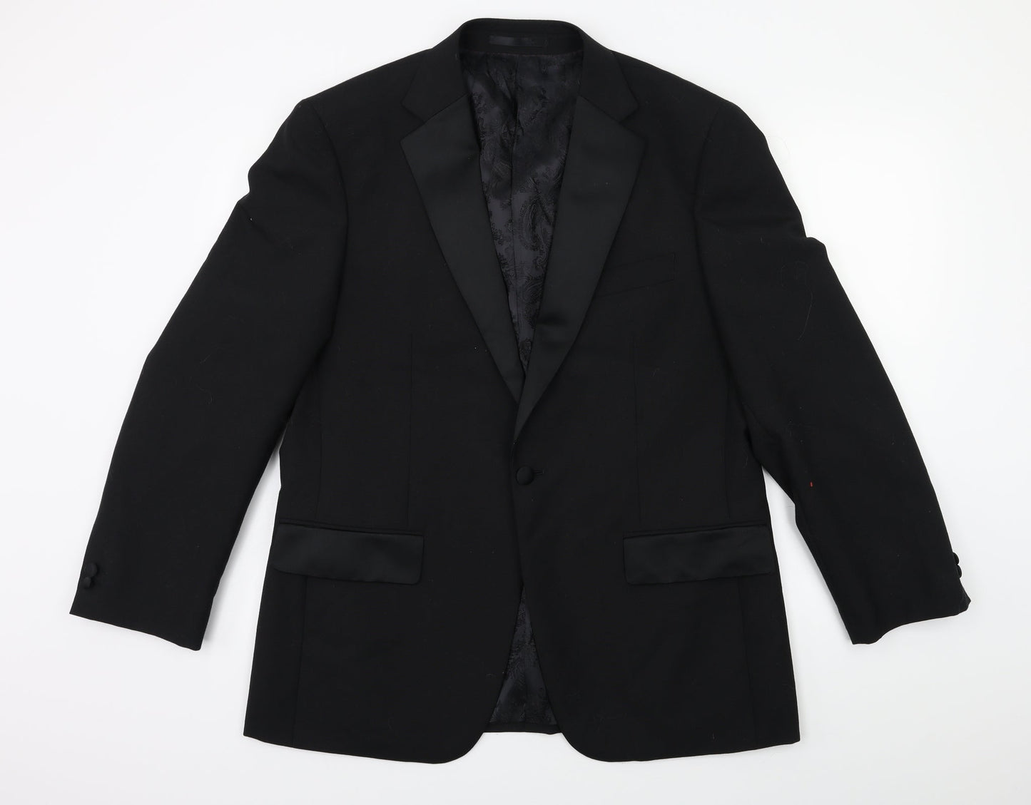 Mens UK Size 40 Brook Taverner Regular Black Suit Jacket