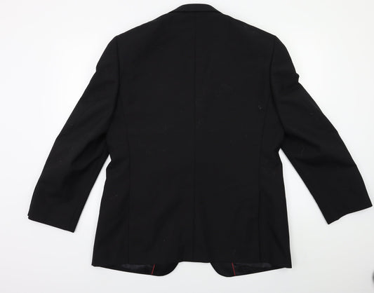 Mens UK Size 40 Brook Taverner Regular Black Suit Jacket
