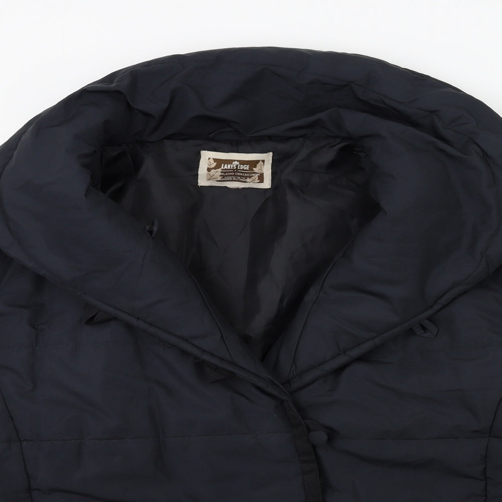 Lakes Edge Womens Blue   Overcoat Coat Size XL