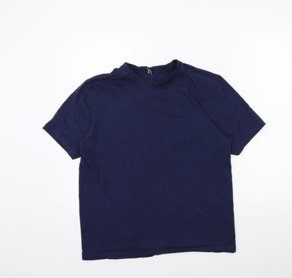 Womens UK Size M Donnay Blue Basic T-Shirt