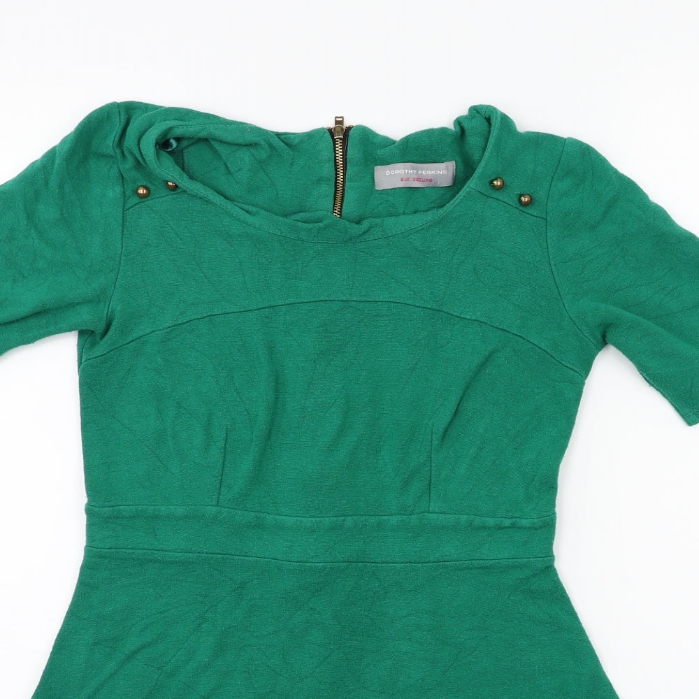 Dorothy Perkins Womens Green   A-Line  Size 8